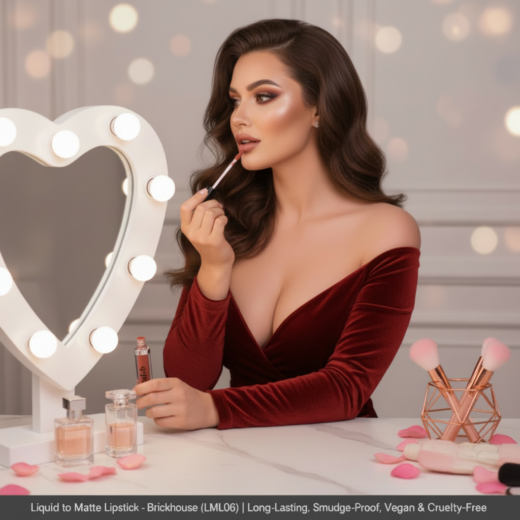 Liquid to Matte Lipstick – Brickhouse (LML06) | Long-Lasting, Smudge-Proof, Vegan & Cruelty-Free